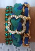 Mix de Pulseiras Royal/Turquesa